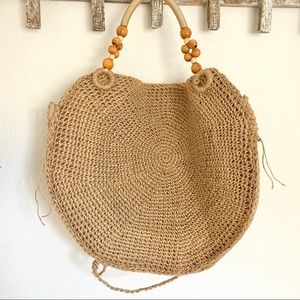 ✨️Vintage Boho Summer Straw Woven Market Basket Beach Bag✨️